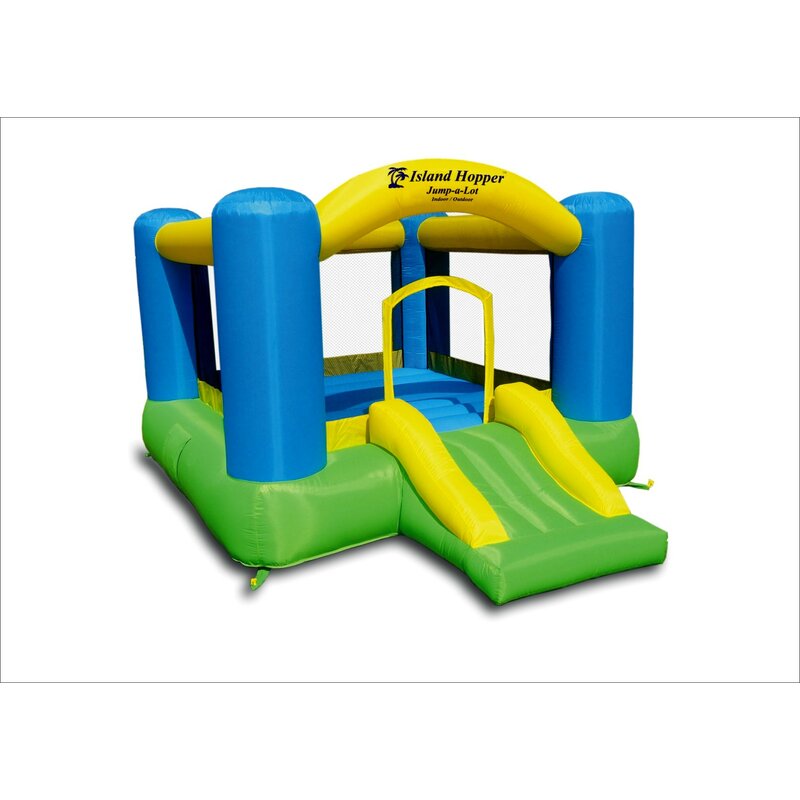 bounce house double slide